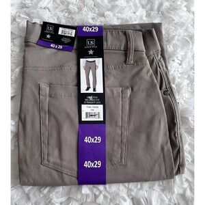 Urban Star Men's Stretch Relaxed Fit Straight Leg Pants 40x29 Tan NWT